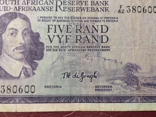 RSA R5 NOTE - T.W. DE JONGH