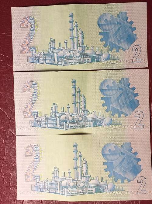 3 x RSA R2 NOTES - MINT STATE - GERHARD DE KOCK- [Bid per note to take all.]
