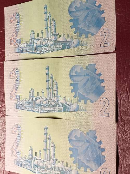 3 x RSA R2 NOTES - MINT STATE - GERHARD DE KOCK- [Bid per note to take all.]