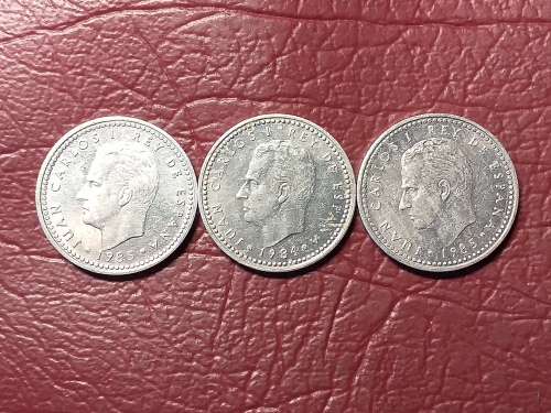A LOT OF 3 COINS FROM SPAIN - [Bid per coin to take all.]