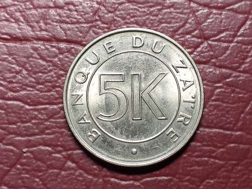1977 ZAIRE 5 Makuta - A RELIST