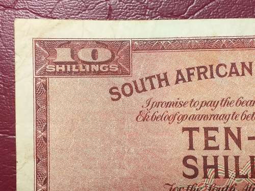 1941 SA RESERVE BANK TEN SHILLINGS NOTE - J. POSTMUS