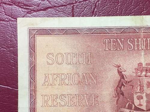 1941 SA RESERVE BANK TEN SHILLINGS NOTE - J. POSTMUS
