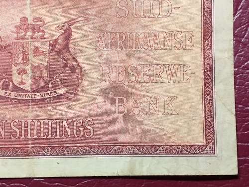 1941 SA RESERVE BANK TEN SHILLINGS NOTE - J. POSTMUS