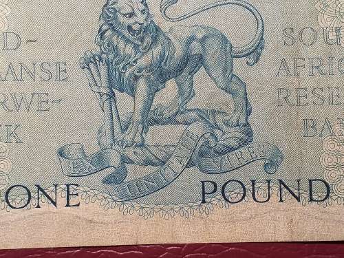 1959 SA RESERVE BANK ONE POUND NOTE - M.H. DE KOCK