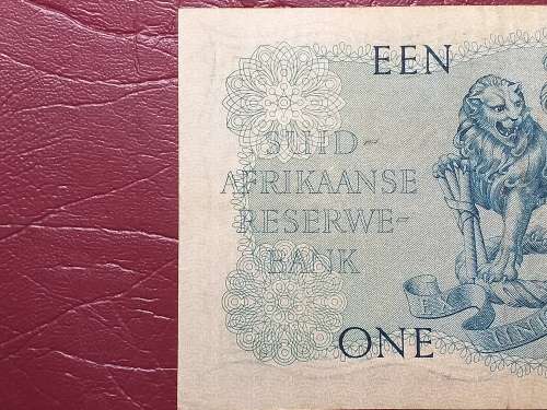 1959 SA RESERVE BANK ONE POUND NOTE - M.H. DE KOCK