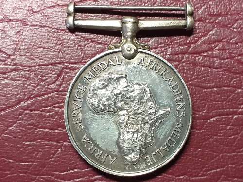 WW2 Africa Service SILVER Medal Without Ribbon - [102837 K.B. CHATER] - [33 gram]