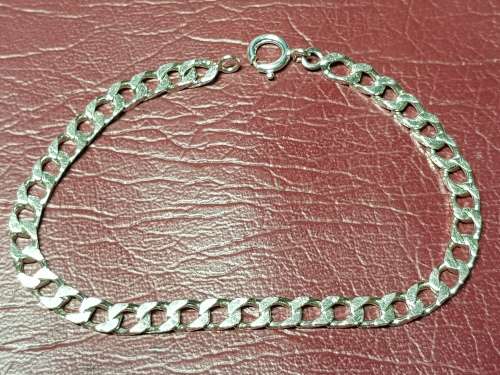 LOVELY GENUINE SOLID STERLING SILVER BRACELET IN GOOD CONDITION - [12,3 g]