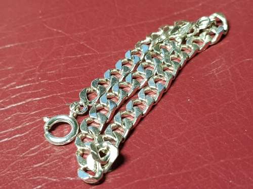 LOVELY GENUINE SOLID STERLING SILVER BRACELET IN GOOD CONDITION - [12,3 g]
