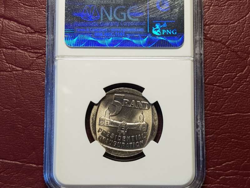 MS 67 NGC GRADED 1994 RSA R5 - INAUGURATION