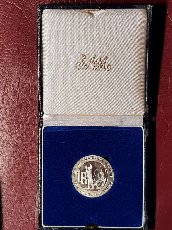 2008 RSA SILVER RAND PROOF IN SAM BOX - Year of the Disabled