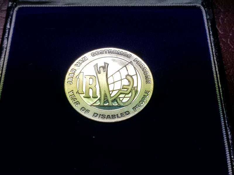 2008 RSA SILVER RAND PROOF IN SAM BOX - Year of the Disabled
