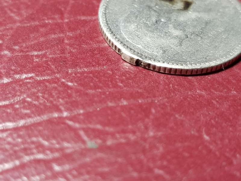 1897 ZAR STERLING SILVER 6 PENCE - EX MOUNTED