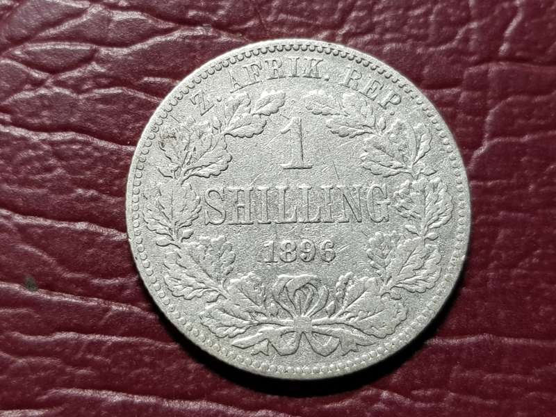 1896 ZAR STERLING SILVER SHILLING