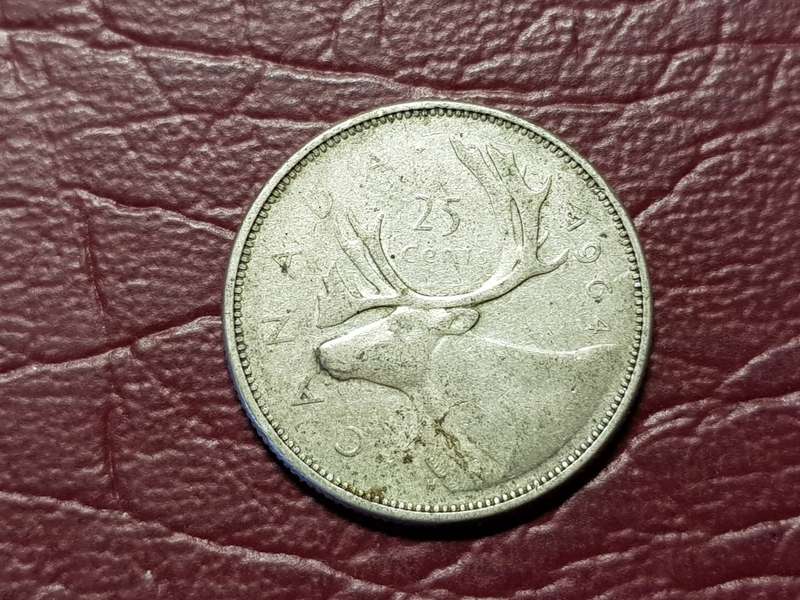 1964 CANADA SILVER 25 Cents - Elizabeth II - [5.83g  .800]