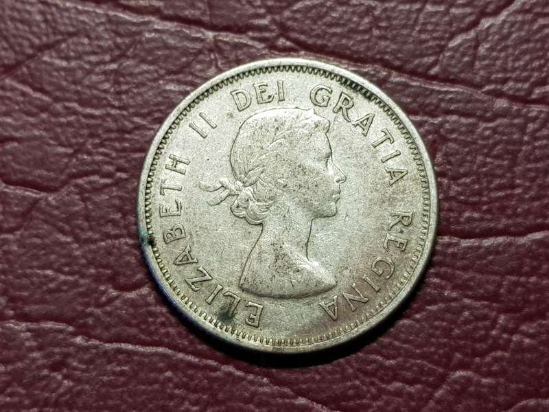 1964 CANADA SILVER 25 Cents - Elizabeth II - [5.83g  .800]