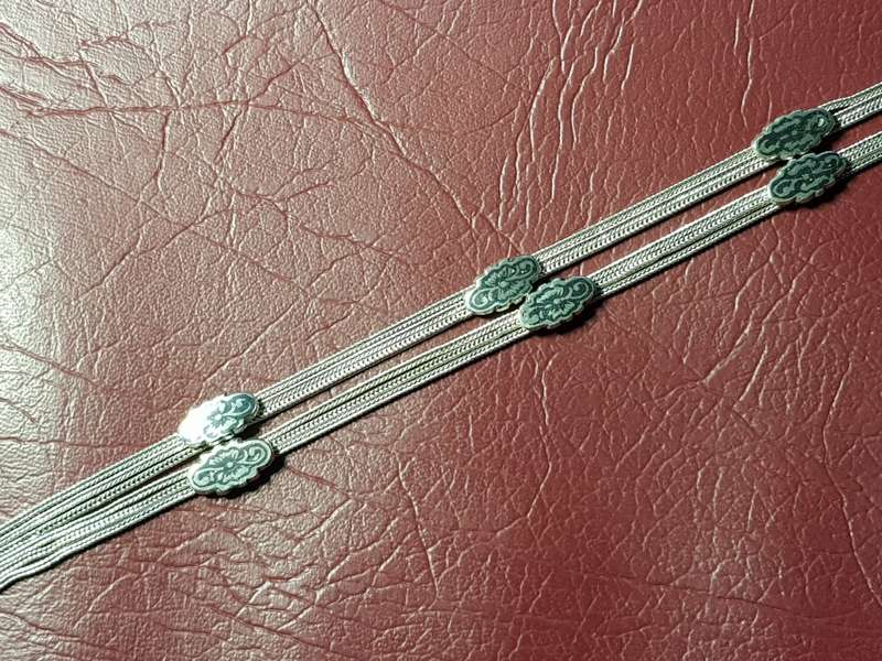 LOVELY GENUINE SOLID STERLING SILVER VINTAGE NECKLACE TO PUT IN YOUR OWN GEMSTONE - [43 g]