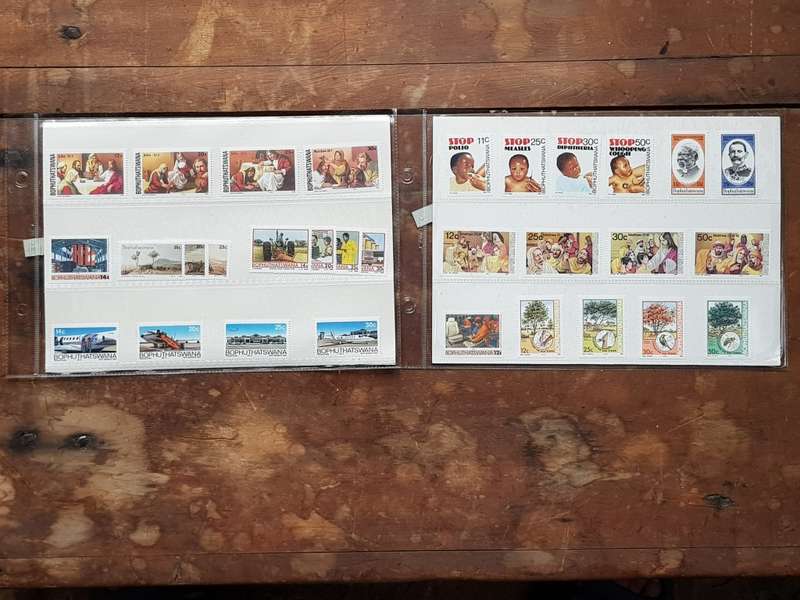 MINT STAMPS OF BOPHUTHATSWANA IN PLASTIC FOLDER - [ONE BID FOR ALL.]