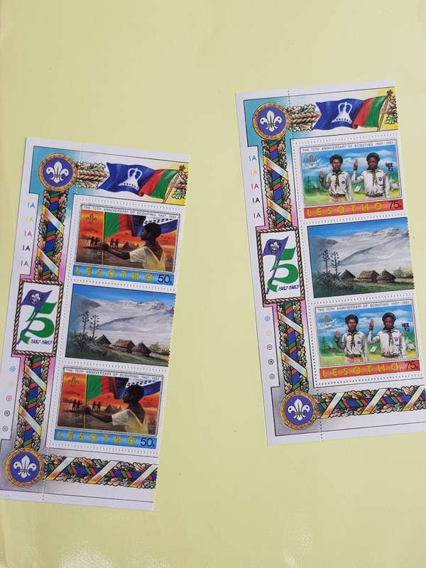 LESOTHO CONTROLE BLOCKS, MINI SHEET - [ONE BID FOR ALL.]