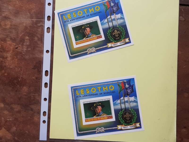 LESOTHO CONTROLE BLOCKS, MINI SHEET - [ONE BID FOR ALL.]