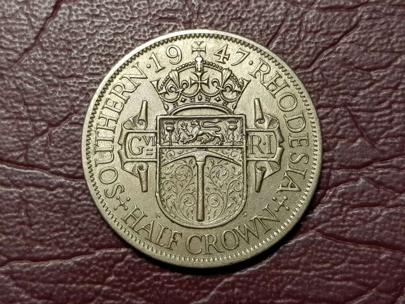1947 RHODESIA 2.5 SHILLINGS