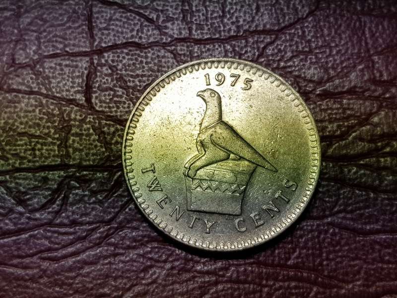 1975 RHODESIA 20 CENTS