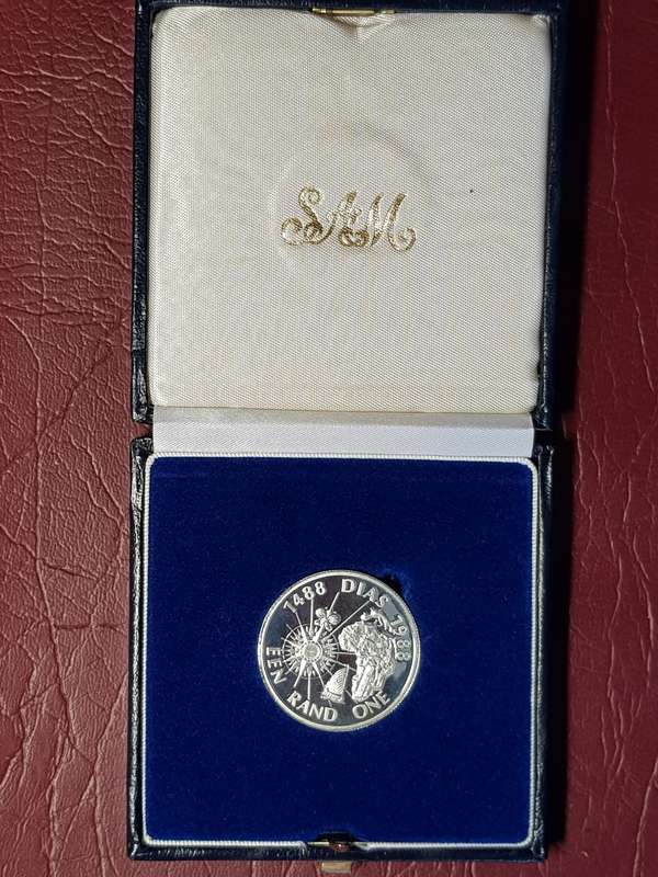 1988 RSA PROOF SILVER RAND DIAZ IN SAM BOX