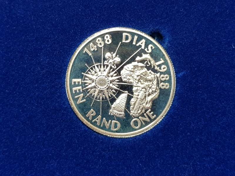1988 RSA PROOF SILVER RAND DIAZ IN SAM BOX