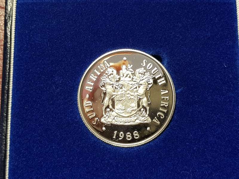 1988 RSA PROOF SILVER RAND DIAZ IN SAM BOX