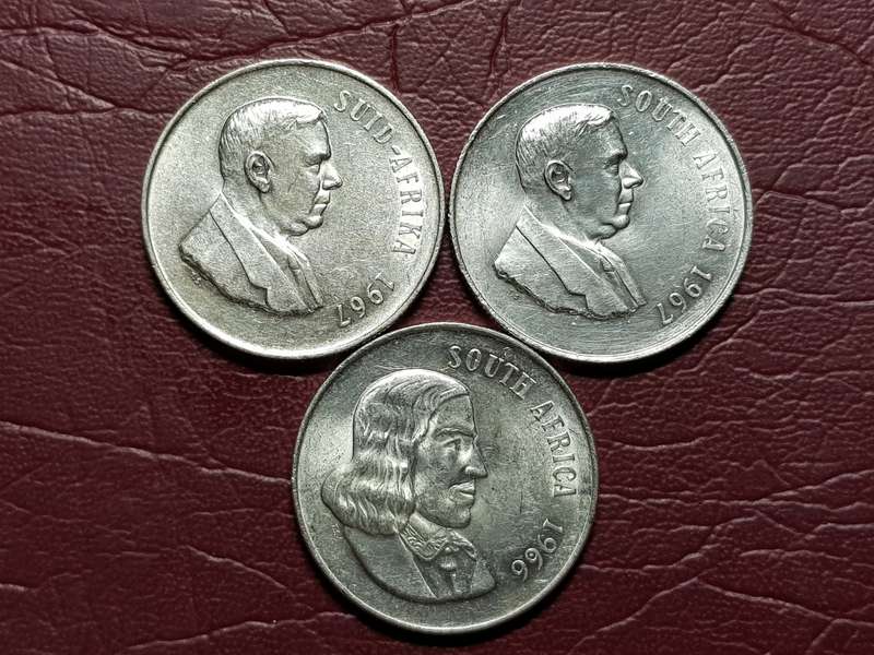 3 x RSA SILVER R1 COINS - [Bid per coin to take all]