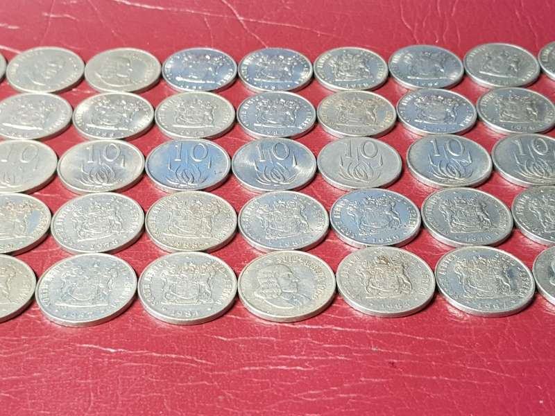 50 x RSA NICKEL 10 CENTS - [Bid per coin to take all.]
