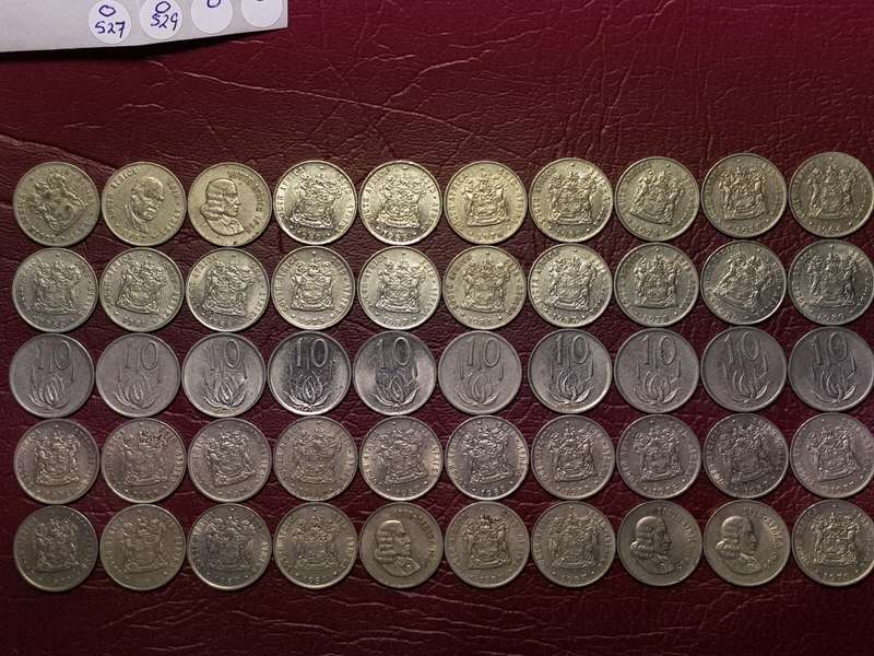 50 x RSA NICKEL 10 CENTS - [Bid per coin to take all.]
