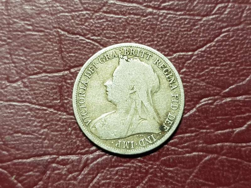 1894 BRITISH STERLING SILVER SHILLING