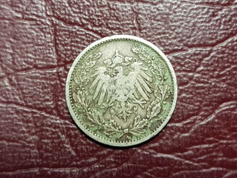 1905 GERMANY SILVER ½ Mark - Wilhelm II