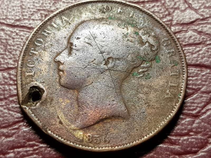 1856 BRITISH 1 Penny - Victoria