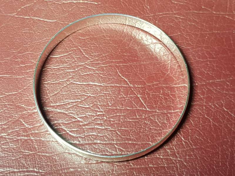 LOVELY HEAVY GENUINE SOLID STERLING SILVER BANGLE IN VERY GOOD CONDITION - [20,6 g]