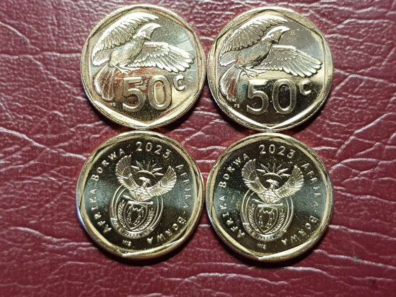 A LOT OF 4 x 2023 50 CENTS - BRILLIANT MINT STATE - [Bid per coin to take all.]