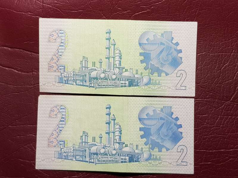 2 x RSA Two Rand Notes - Gerhard de Kock - [Bid per note to take both.]