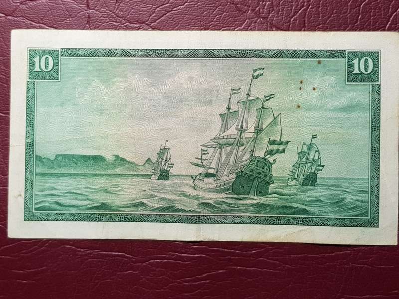 RSA 10 Rand Note - TW De Jongh