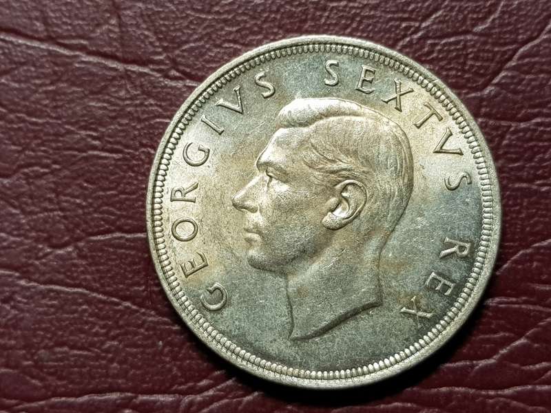 1951 SA Union Silver 5 Shillings