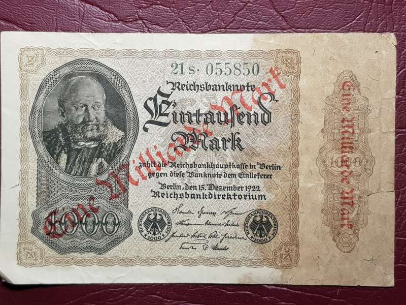1922/1923 Germany 1 Milliarde Mark