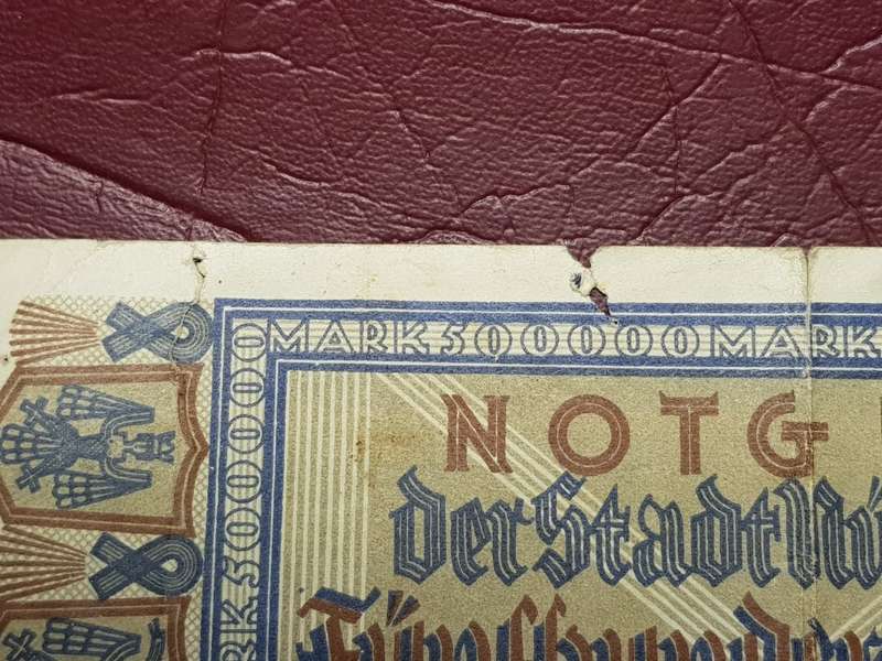 1923 City of Nuremberg Germany 500 000 Mark