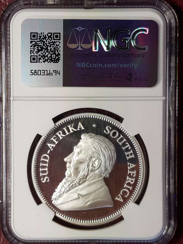 2023 RSA Silver [0.999] 1 Oz Krugerrand - NGC Graded PF 70 Ultra Cameo
