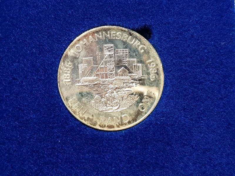 1986 RSA Silver Rand - Johannesburg