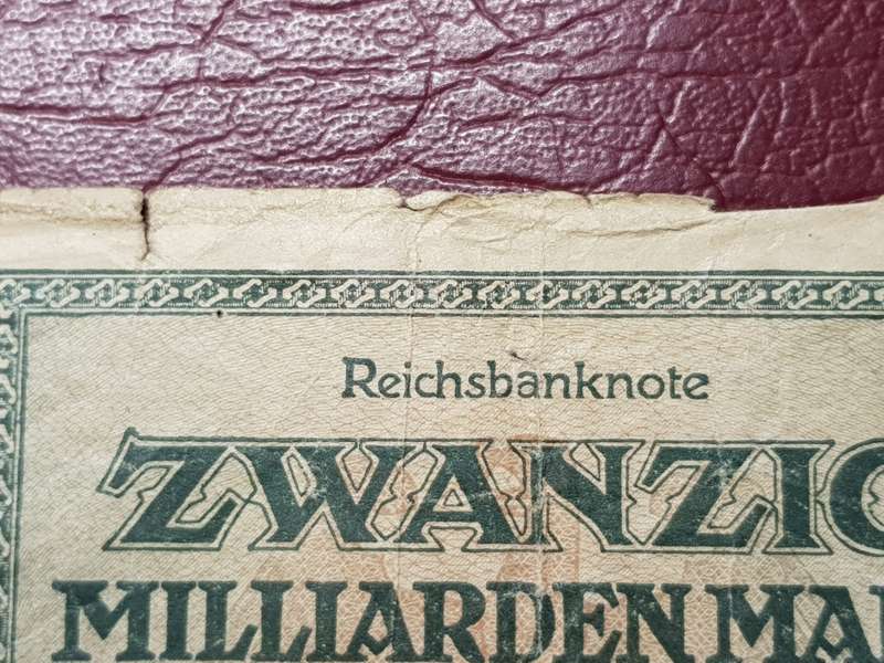 1923 Germany 20 000 000 000 Mark Reichsbanknote