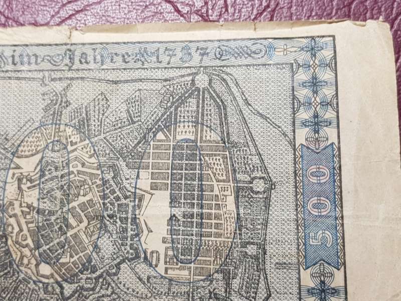 1922 Germany Berlin 500/1 MILLION Mark Overprint