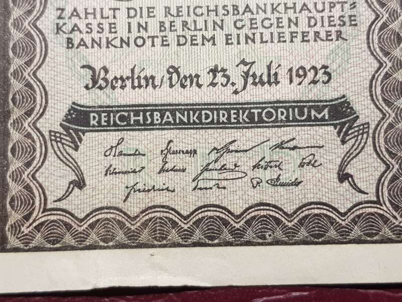 1923 Germany Weimar Republic 2 000 000 Mark Reichsbanknote