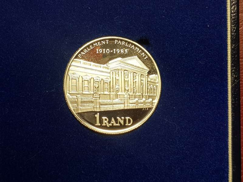 1985 RSA Proof Silver Rand Parliament