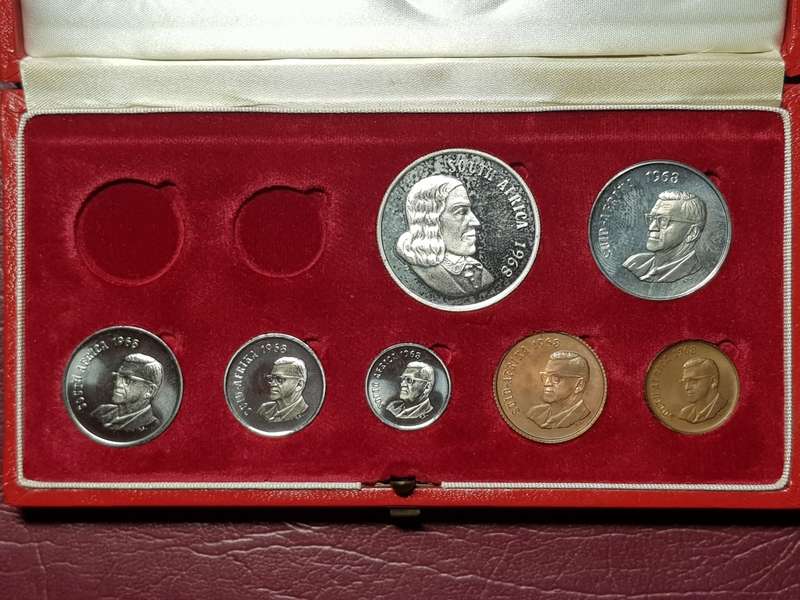 1968 RSA Short Proof Set In SAM Long Proof Box