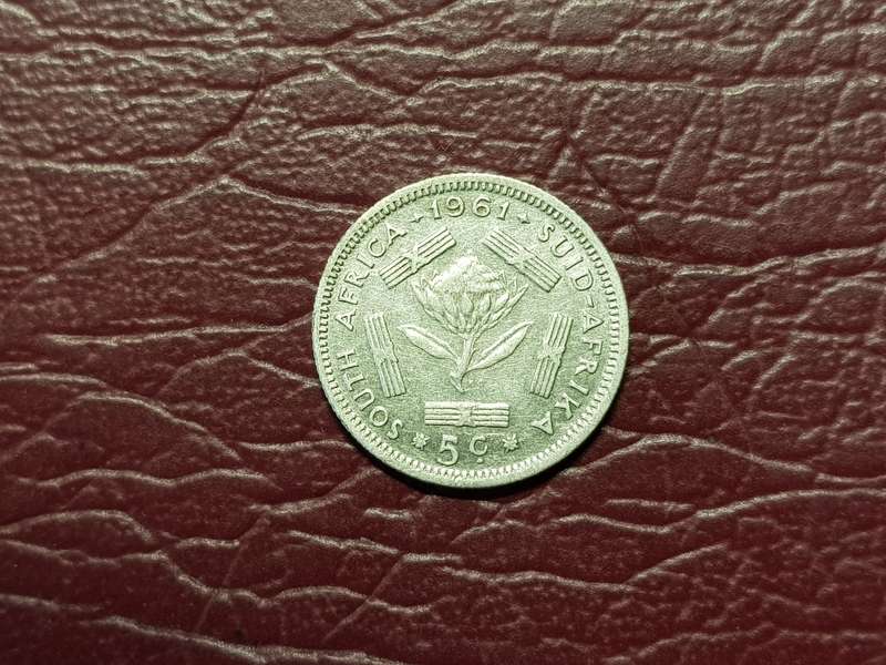 1961 RSA Silver 5 Cent
